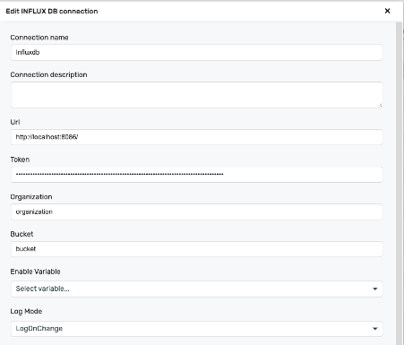 create influxdb connection